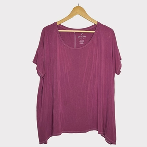 Oversived Soft & Sexy Short Sleeve‎ Tunic Tee Magenta Medium American Eagle